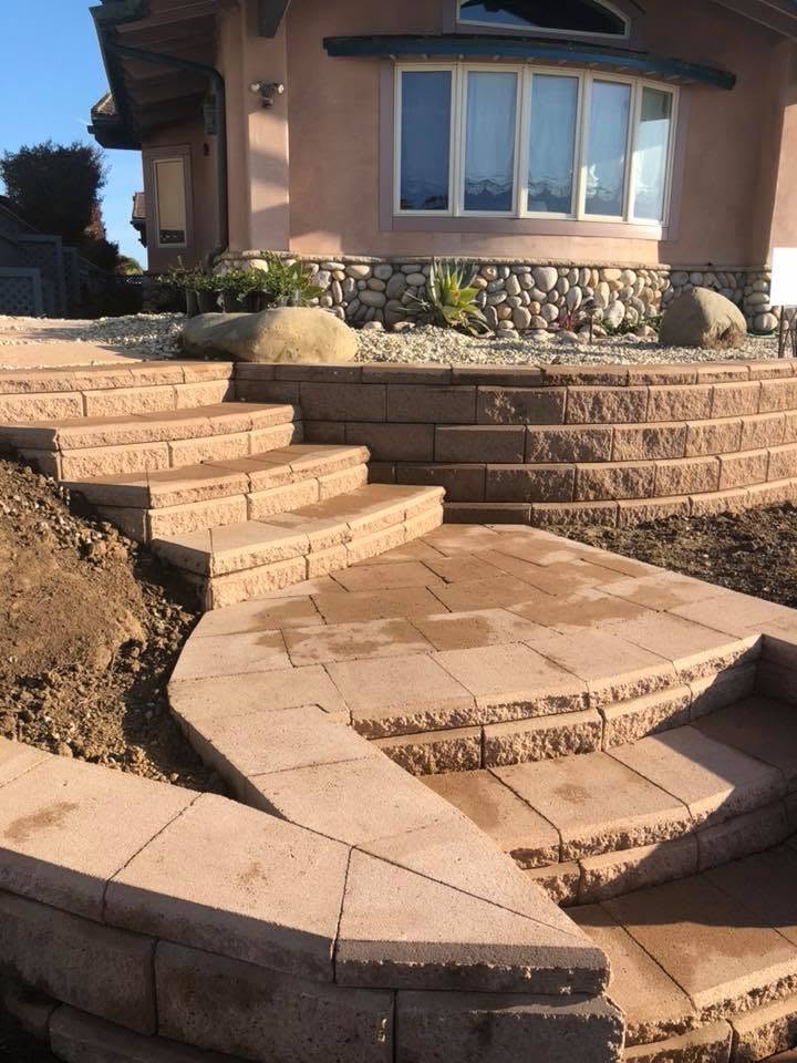 Garden landscape installation