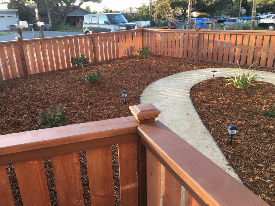 Gravel and rock landscaping