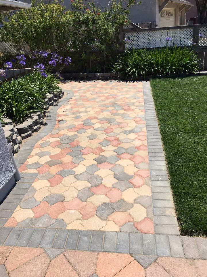 Turf with decorative border